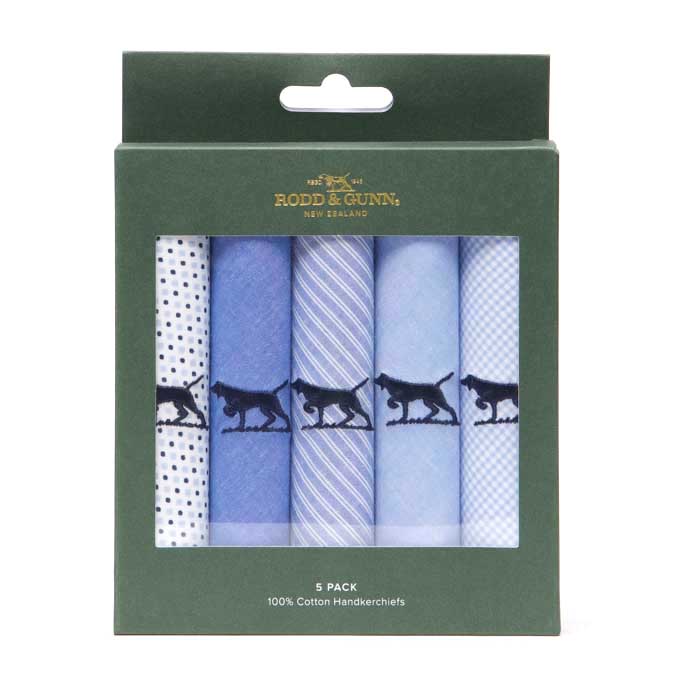 Rodd & Gunn Gunner Handkerchief 5 Pk